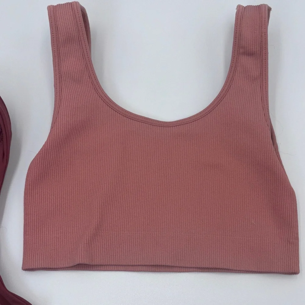 OUAI Ribbed Dusty Rose Top - Picture 7 of 12
